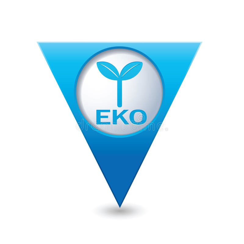 Εικονίδιο Eco, οικολογικό σημάδι στο δείκτη χαρτών ελεύθερη απεικόνιση δικαιώματος Εικονίδιο Eco, οικολογικό σημάδι στο δείκτη χαρτών ελεύθερη απεικόνιση δικαιώματος