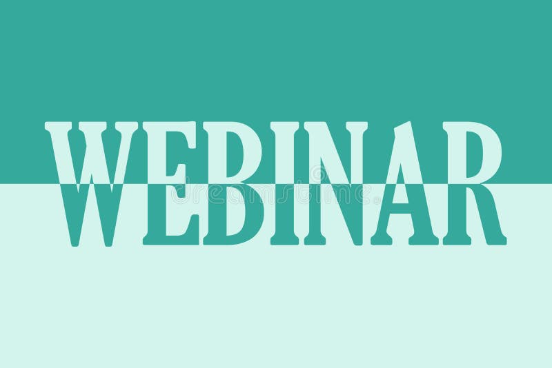 εικονίδιο webinar. λογότυπο. πολύχρωμο πλαίσιο τυπογραφίας με μία λέξη. γραφή λεζάντας γραφικού με τη δημιουργία πράσινης γραμματο ελεύθερη απεικόνιση δικαιώματος