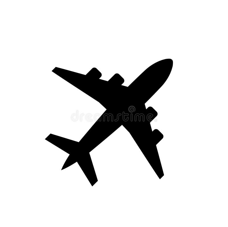 Plane icon icon isolated on white background, airplane symbol in flat style. Airplane sign in black. Vector illustration. Plane icon icon isolated on white background, airplane symbol in flat style. Airplane sign in black. Vector illustration.