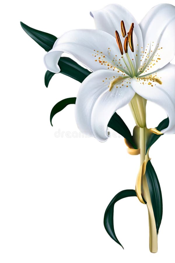 Delight in the timeless beauty of white lilies in this exquisite illustration, gracefully cascading along the side of the canvas. Each delicate petal is meticulously rendered, capturing the lilies' ethereal charm and natural elegance. With a transparent background, this illustration seamlessly integrates into any design, adding a touch of sophistication and grace to your creative projects. Delight in the timeless beauty of white lilies in this exquisite illustration, gracefully cascading along the side of the canvas. Each delicate petal is meticulously rendered, capturing the lilies' ethereal charm and natural elegance. With a transparent background, this illustration seamlessly integrates into any design, adding a touch of sophistication and grace to your creative projects.