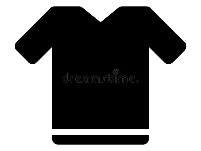 Vector illustration of the Silhouette picture of a sports jersey icon. Vector illustration of the Silhouette picture of a sports jersey icon