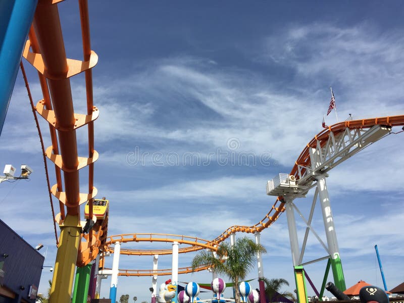 Ειρηνικό Santa Monica Pier πάρκων @ στοκ εικόνα με δικαίωμα ελεύθερης χρήσης Ειρηνικό Santa Monica Pier πάρκων @ στοκ εικόνα με δικαίωμα ελεύθερης χρήσης