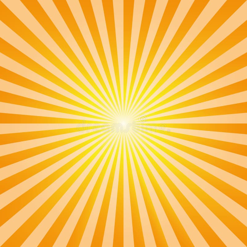 Vintage abstract background explosion of yellow and orange rays of the sun. Vector illustration. Vintage abstract background explosion of yellow and orange rays of the sun. Vector illustration