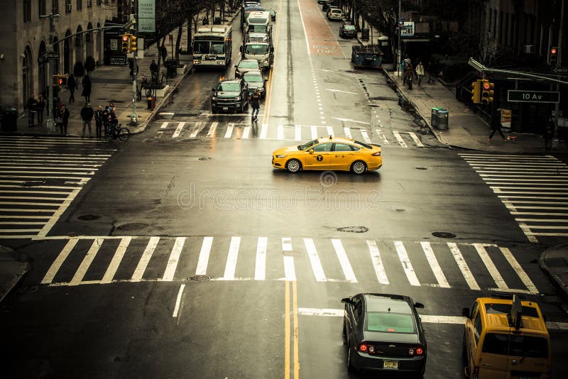 Εκδοτική εικόνα σκηνής οδών NYC στοκ εικόνα Εκδοτική εικόνα σκηνής οδών NYC στοκ εικόνα