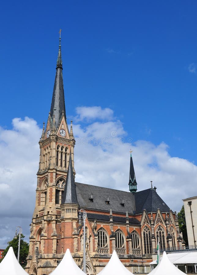 Colorful and crisp image of church Saint Petri in Chemnitz, Germany. Colorful and crisp image of church Saint Petri in Chemnitz, Germany