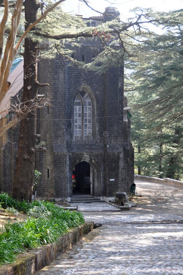 εκκλησία του αγ. john in wilderness gothic himalaya mountain βόρεια ινδία στοκ φωτογραφία με δικαίωμα ελεύθερης χρήσης