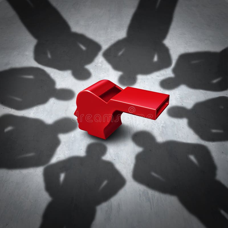 Εκφοβισμός Whistleblower διανυσματική απεικόνιση Εκφοβισμός Whistleblower διανυσματική απεικόνιση