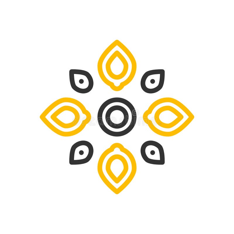 Ελάχιστο διανυσματικό σχέδιο εικονιδίων Rangoli Λεπτή απεικόνιση γραμμών για την ινδική διακόσμηση φόρμας τέχνης που χρησιμοποιεί ελεύθερη απεικόνιση δικαιώματος Ελάχιστο διανυσματικό σχέδιο εικονιδίων Rangoli Λεπτή απεικόνιση γραμμών για την ινδική διακόσμηση φόρμας τέχνης που χρησιμοποιεί ελεύθερη απεικόνιση δικαιώματος