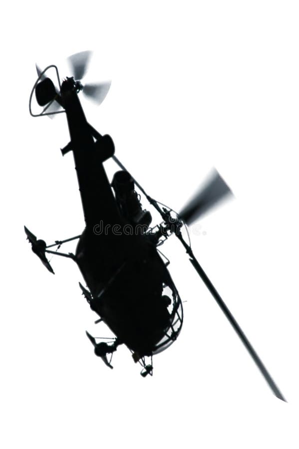 Silhouette of the military helicopter at high speed. Silhouette of the military helicopter at high speed.