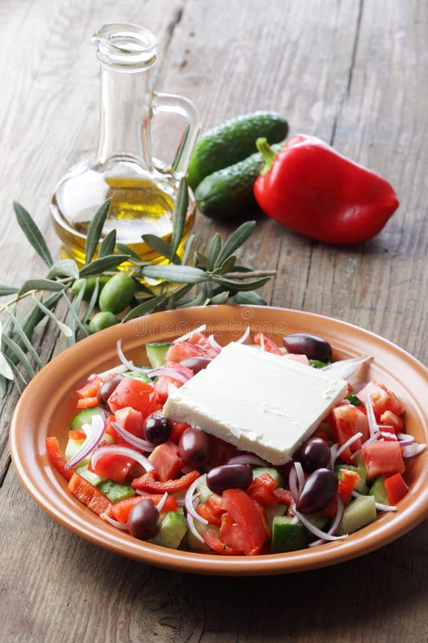 ελληνική σαλάτα στοκ εικόνες με δικαίωμα ελεύθερης χρήσης