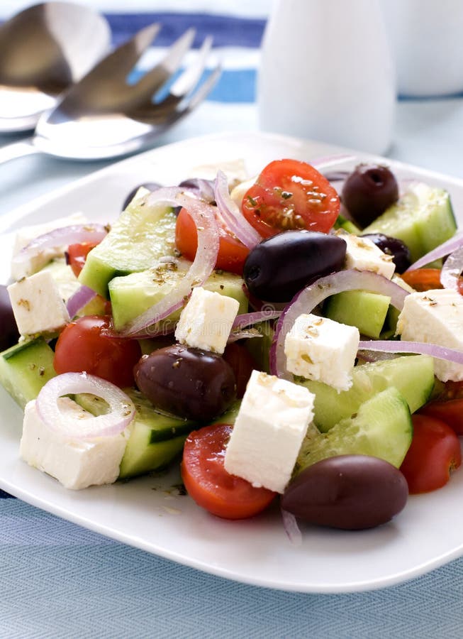 ελληνική σαλάτα στοκ φωτογραφία