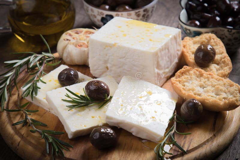 Ελληνικό τυρί φέτας στοκ εικόνες