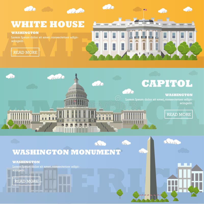 Εμβλήματα ορόσημων τουριστών του Washington DC επίσης corel σύρετε το διάνυσμα απεικόνισης Capitol, Λευκός Οίκος απεικόνιση αποθεμάτων Εμβλήματα ορόσημων τουριστών του Washington DC επίσης corel σύρετε το διάνυσμα απεικόνισης Capitol, Λευκός Οίκος απεικόνιση αποθεμάτων