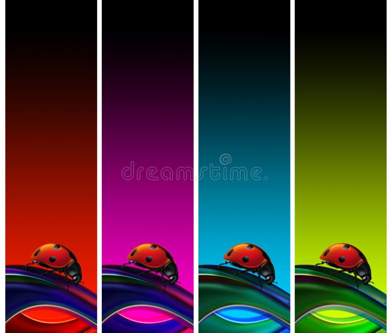 εμβλήματα ladybugs απεικόνιση αποθεμάτων εμβλήματα ladybugs απεικόνιση αποθεμάτων