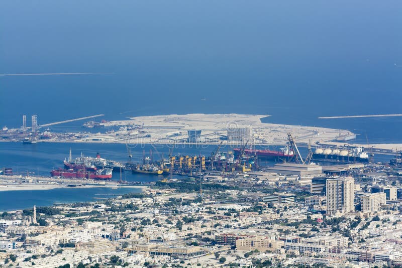 Εμπορικός λιμένας Ντουμπάι στοκ εικόνα Εμπορικός λιμένας Ντουμπάι στοκ εικόνα