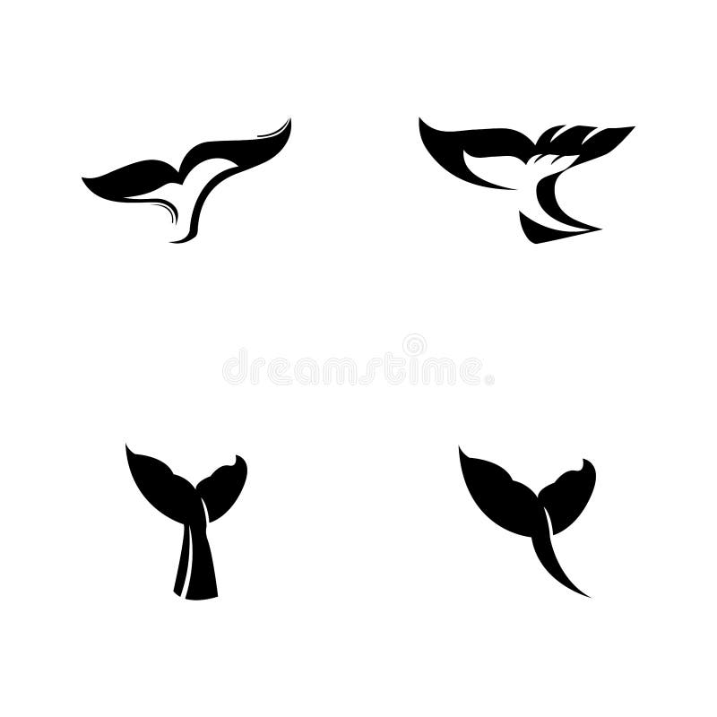 Whale tail icon vector illustration. Whale tail icon vector illustration