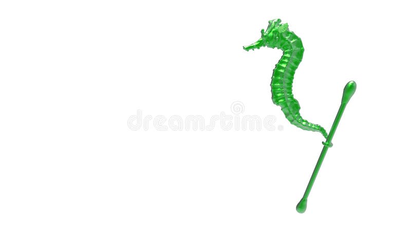 Render sculpt 3d Side view of a Common green metal Seahorse with swabs. Stop ocean plastic pollution. Composed of white plastic waste bag, bottle on black dark background. Plastic problem. Render sculpt 3d Side view of a Common green metal Seahorse with swabs. Stop ocean plastic pollution. Composed of white plastic waste bag, bottle on black dark background. Plastic problem