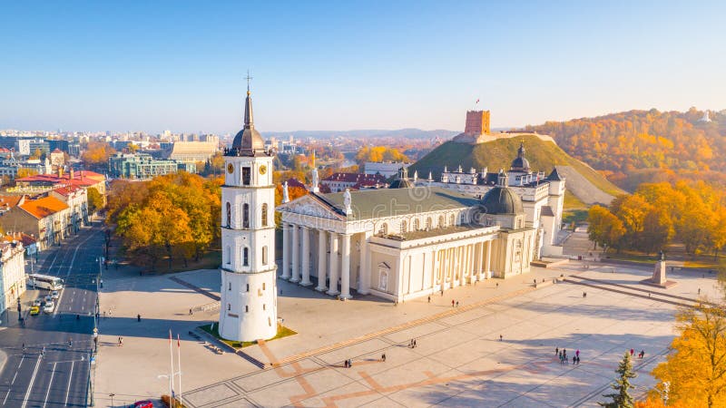 Εναέρια άποψη της πόλης Vilnius, Λιθουανία στοκ εικόνες Εναέρια άποψη της πόλης Vilnius, Λιθουανία στοκ εικόνες