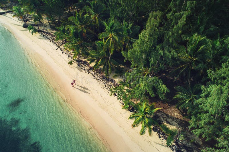 Aerial view of tropical island beach, Dominican Republic. Aerial view of tropical island beach, Dominican Republic