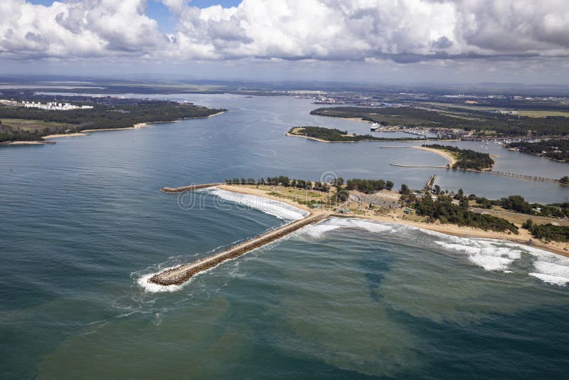 Aerial image of Richards Bay in South Africa showing the landscape. Aerial image of Richards Bay in South Africa showing the landscape