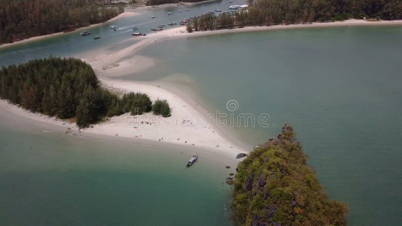 Εναέριο σημείο ενδιαφέροντος, AO Nang, Krabi απόθεμα βίντεο