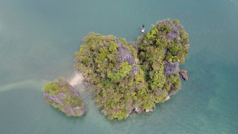 Εναέριο σημείο ενδιαφέροντος, AO Nang, Krabi απόθεμα βίντεο