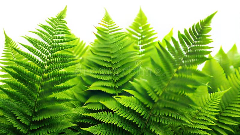 Εντυπωσιακά φυλλώματα Lush Fern σε ένα βαθύ τροπικό δάσος Μια ζωντανή εικόνα φόντου για ταπετσαρία ή σχεδίαση ελεύθερη απεικόνιση δικαιώματος