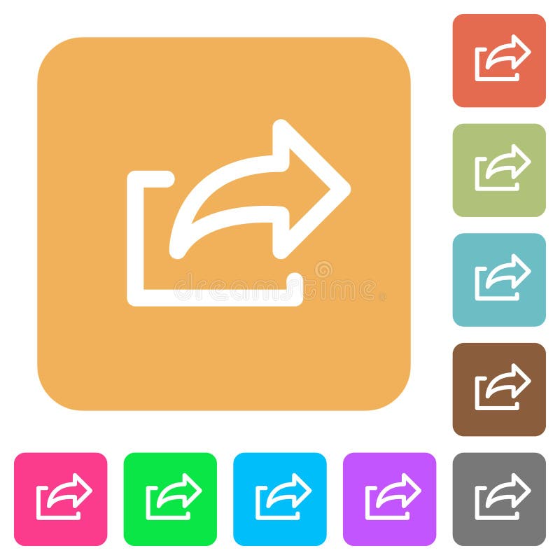 Export icons on rounded square vivid color backgrounds. Export icons on rounded square vivid color backgrounds