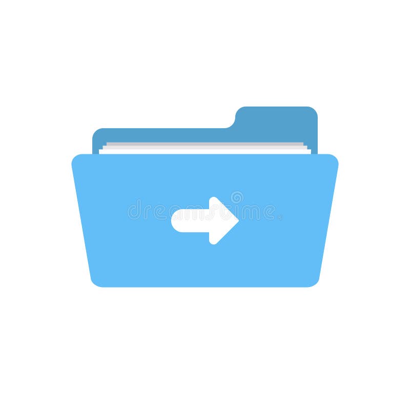 Export folder forward move navigation next right icon. Vector icon. Export folder forward move navigation next right icon. Vector icon