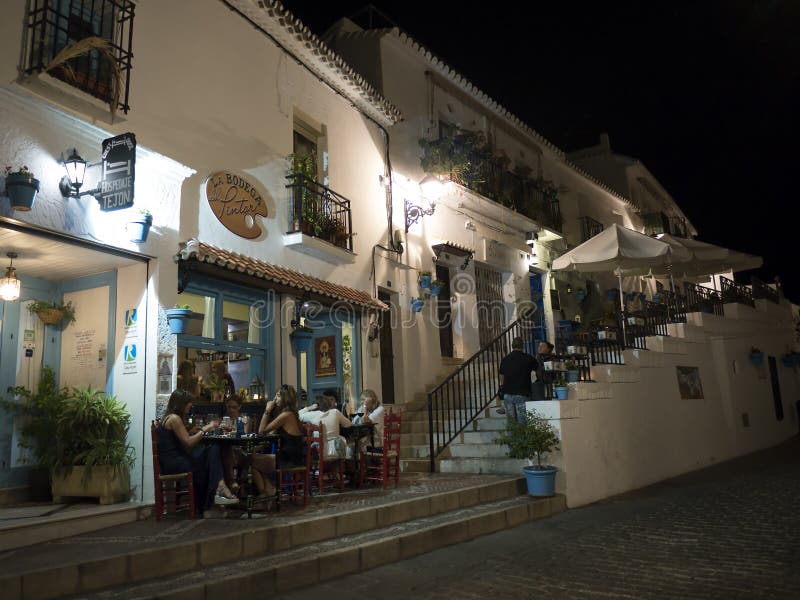 Εξισώνοντας Mijas ενός από τα ομορφότερα «άσπρα» χωριά Ανδαλουσίας στοκ εικόνες