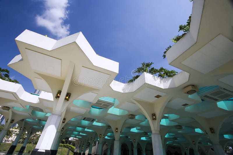 Mosque exterior at Kuala Lumpur City Centre, Malaysia. Mosque exterior at Kuala Lumpur City Centre, Malaysia.