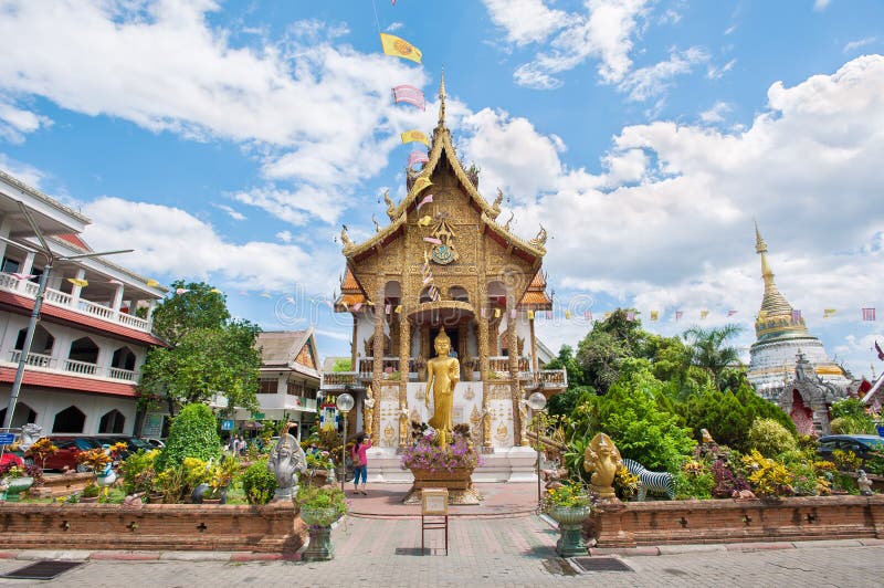 Εξωτερικός πυροβολισμός Wat Buppharam, Chiang Mai, Ταϊλάνδη
