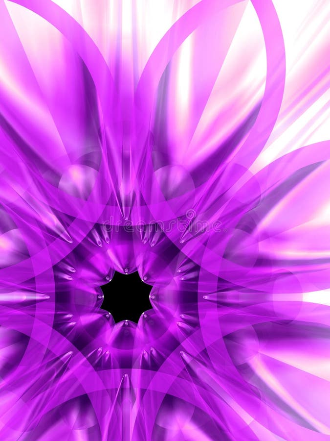 Violet circles looks like an exotic flower. Illustration made on computer. Violet circles looks like an exotic flower. Illustration made on computer.