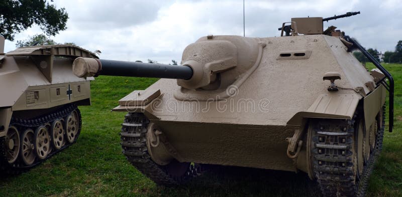 Victory Show. Leicester, UK. September 2023. The Jagdpanzer 38 (Sd.Kfz. 138 2), originally the Leichter Panzerj�ger 38(t), known mostly post-war as Hetzer, was a German light tank destroyer of the Second World War based on a modified Czechoslovakian Panzer 38(t) chassis. Victory Show. Leicester, UK. September 2023. The Jagdpanzer 38 (Sd.Kfz. 138 2), originally the Leichter Panzerj�ger 38(t), known mostly post-war as Hetzer, was a German light tank destroyer of the Second World War based on a modified Czechoslovakian Panzer 38(t) chassis.