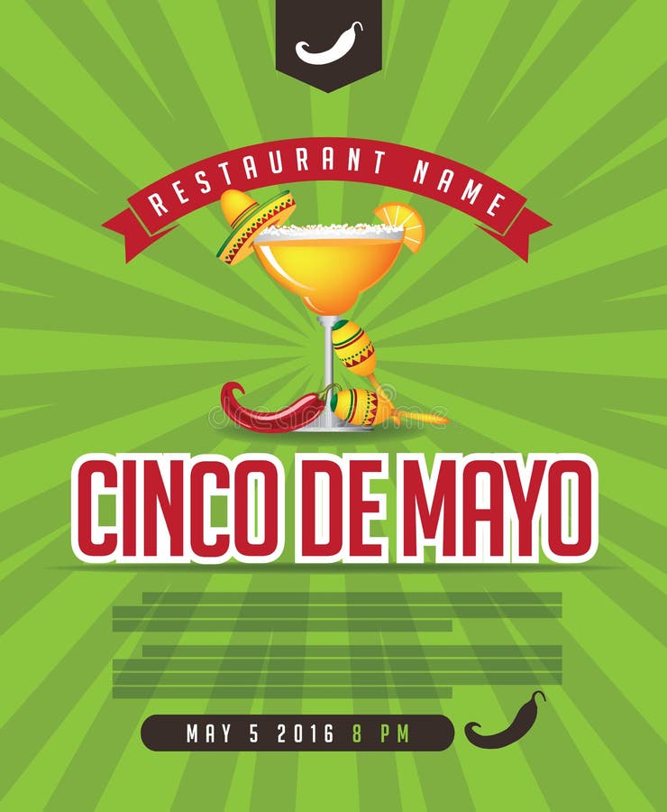 Επιλογές Cinco de Mayo, αφίσα, πρόσκληση, ιστοσελίδας ελεύθερη απεικόνιση δικαιώματος Επιλογές Cinco de Mayo, αφίσα, πρόσκληση, ιστοσελίδας ελεύθερη απεικόνιση δικαιώματος