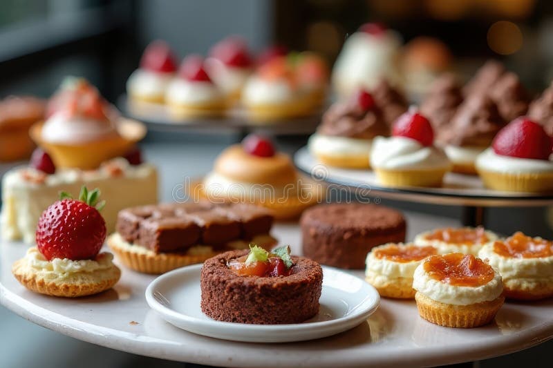 Επιδόρπιο Patisseries απεικόνιση αποθεμάτων