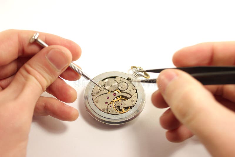 Επισκευή wristwatch στοκ εικόνες Επισκευή wristwatch στοκ εικόνες