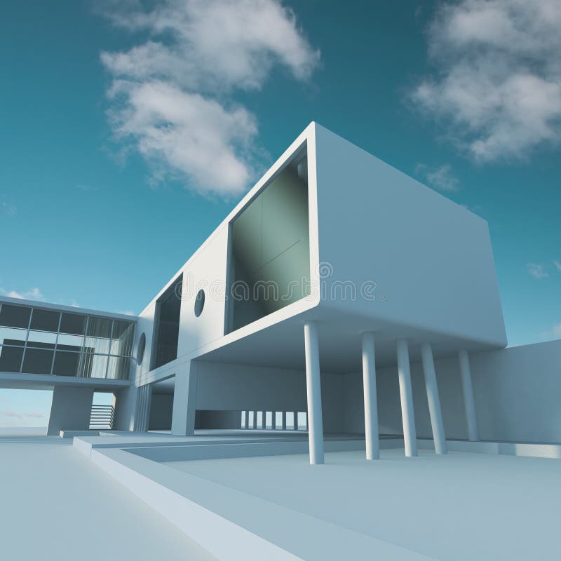 Business building structure. High quality 3d render. Business building structure. High quality 3d render