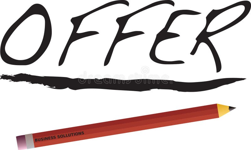 An illustration of a pencil and a business headline ideal for adding to reports of presentations. An illustration of a pencil and a business headline ideal for adding to reports of presentations