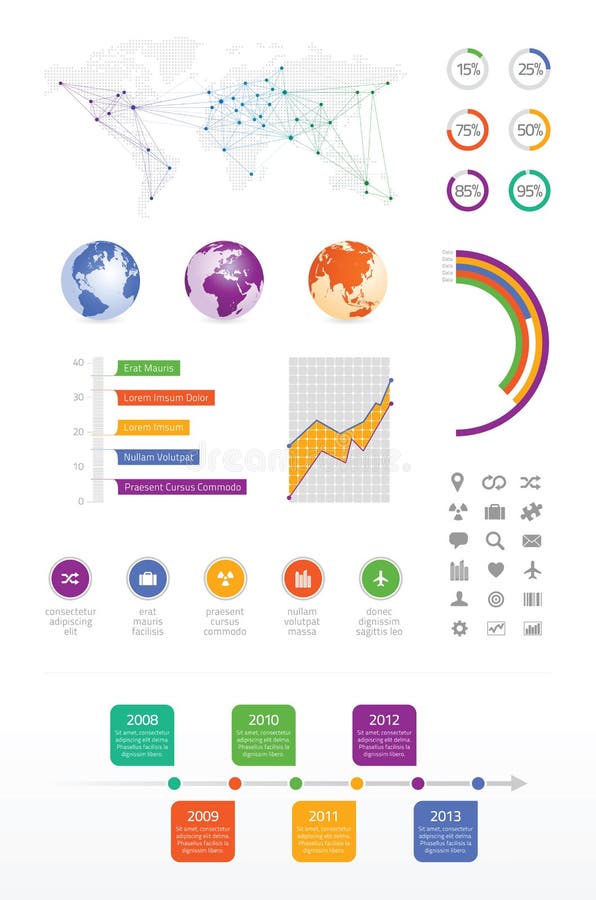 Επιχειρησιακό infographics απεικόνιση αποθεμάτων Επιχειρησιακό infographics απεικόνιση αποθεμάτων