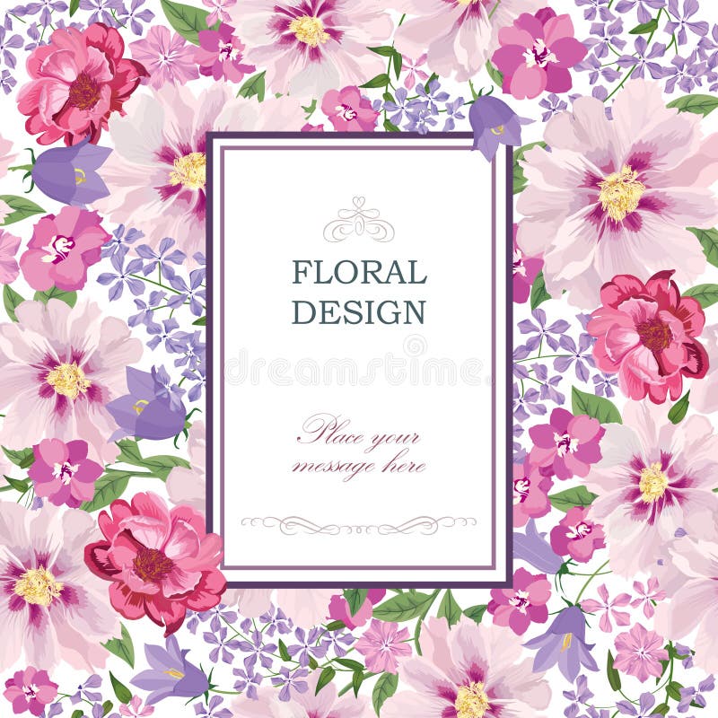 λεπτομερές ανασκόπηση floral διάνυσμα σχεδίων Εκλεκτής ποιότητας κάλυψη ανθοδεσμών λουλουδιών Ακμάστε την ταπετσαρία προτύπων διανυσματική απεικόνιση