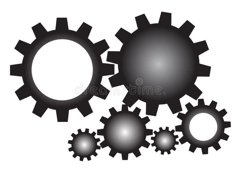 Set of mechanical gears for your design. Set of mechanical gears for your design.