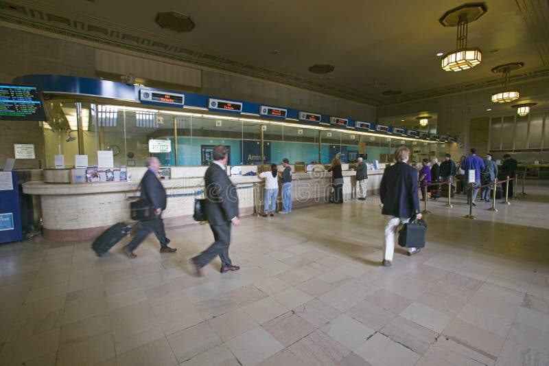 Εσωτερική άποψη των 30ων θαλάμων σταθμών και εισιτηρίων οδών, ένας εθνικός κατάλογος των ιστορικών θέσεων, σταθμός τρένου AMTRAK στοκ φωτογραφίες Εσωτερική άποψη των 30ων θαλάμων σταθμών και εισιτηρίων οδών, ένας εθνικός κατάλογος των ιστορικών θέσεων, σταθμός τρένου AMTRAK στοκ φωτογραφίες