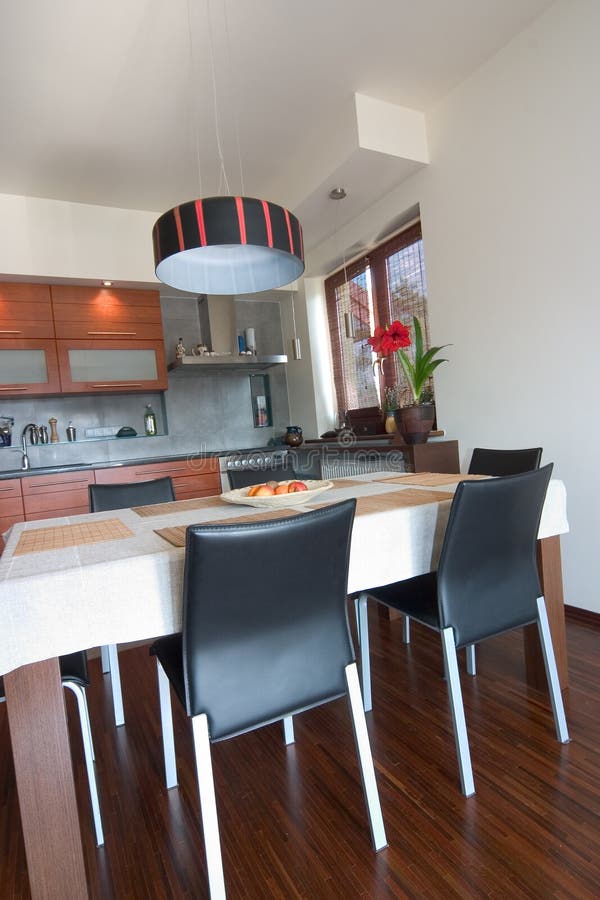 An interior of the modern kitchen. An interior of the modern kitchen