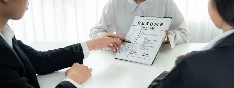 εταιρικός υποψήφιος για συνέντευξη αιτών εργασία για συζήτηση στόχου σταδιοδρομίας. κενό στοκ φωτογραφίες