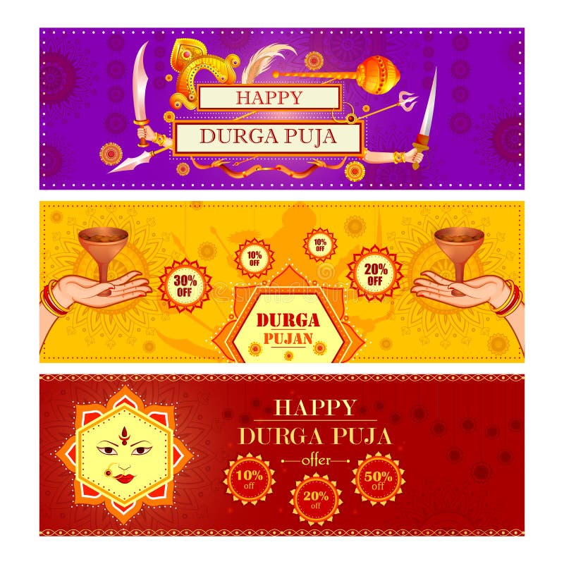Ευτυχή πώληση φεστιβάλ Durga Puja και υπόβαθρο προώθησης για την Ινδία διακοπές Dussehra απεικόνιση αποθεμάτων Ευτυχή πώληση φεστιβάλ Durga Puja και υπόβαθρο προώθησης για την Ινδία διακοπές Dussehra απεικόνιση αποθεμάτων