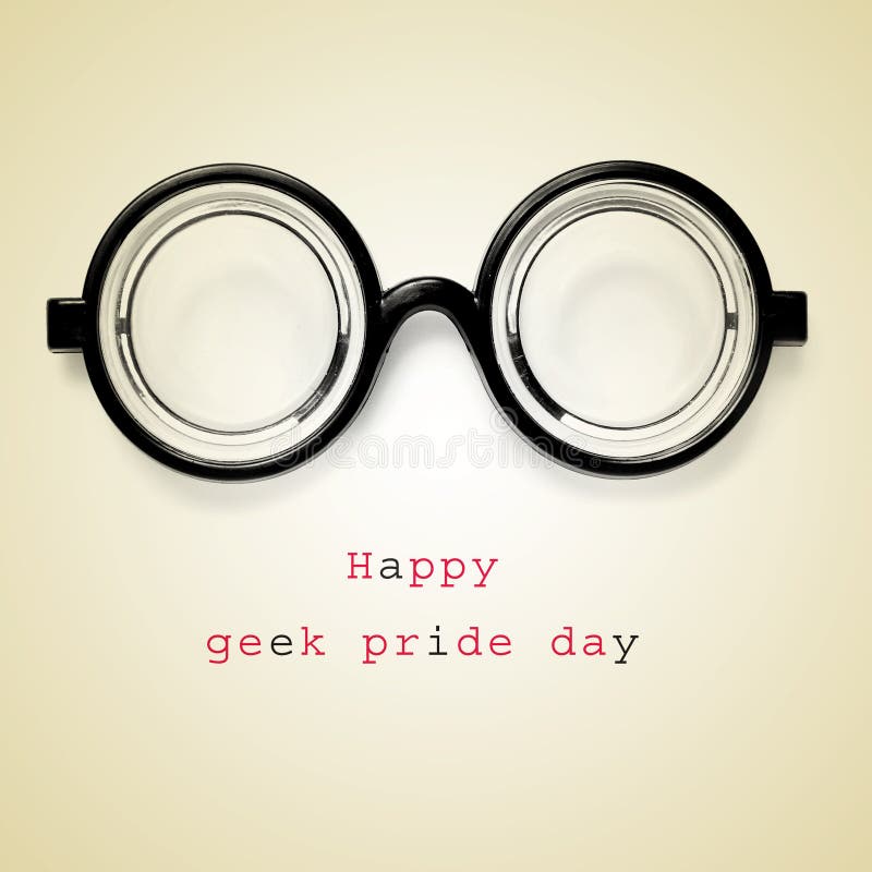 Ευτυχής ημέρα υπερηφάνειας geek στοκ εικόνες Ευτυχής ημέρα υπερηφάνειας geek στοκ εικόνες