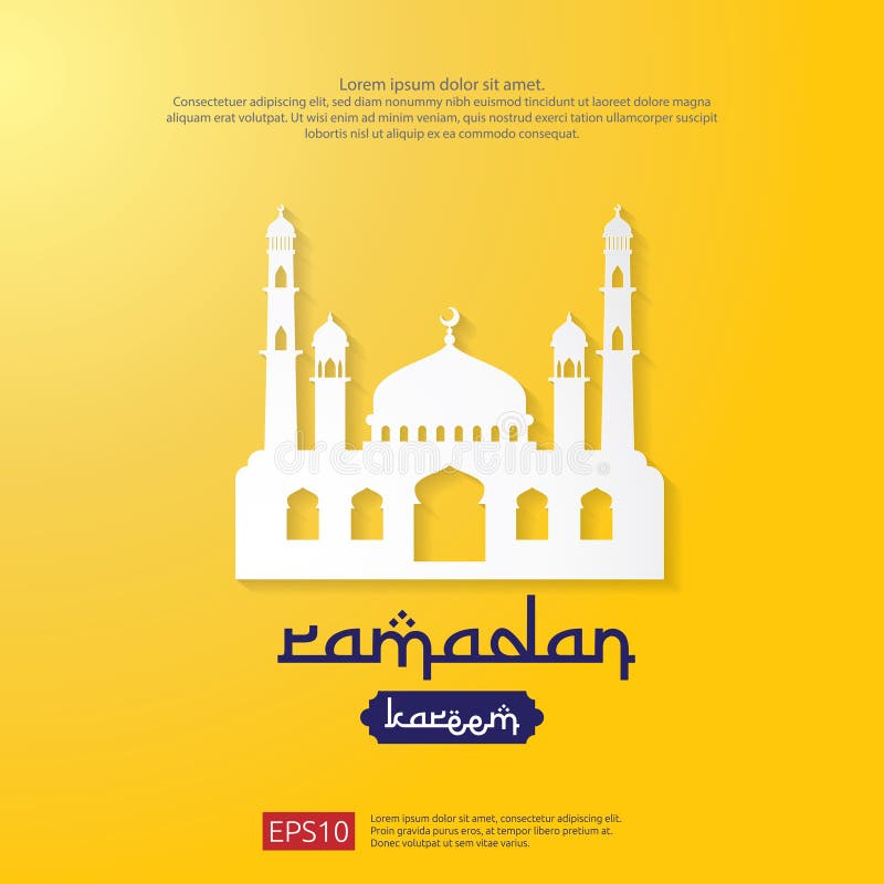 Ευχετήρια κάρτα του Kareem Ramadan ισλαμικό σχέδιο εμβλημάτων με το στοιχείο σκιαγραφιών του μουσουλμανικού τεμένους φεγγαριών κα απεικόνιση αποθεμάτων Ευχετήρια κάρτα του Kareem Ramadan ισλαμικό σχέδιο εμβλημάτων με το στοιχείο σκιαγραφιών του μουσουλμανικού τεμένους φεγγαριών κα απεικόνιση αποθεμάτων