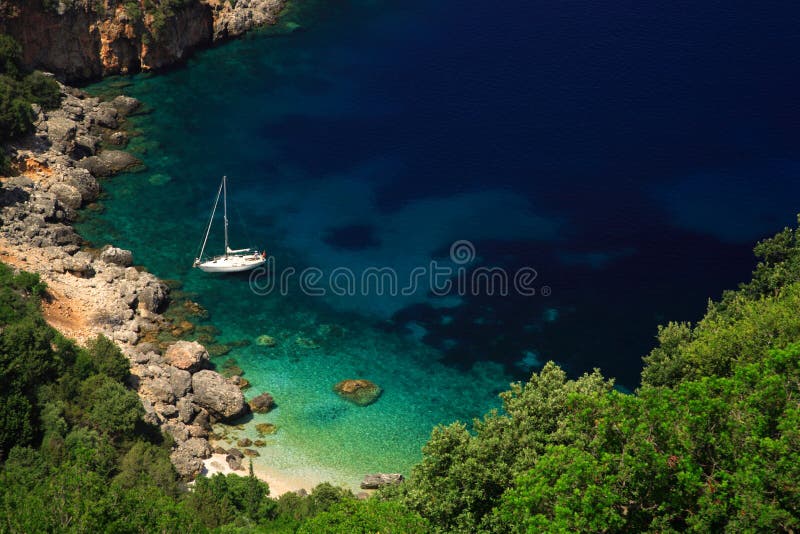 ζάλη kefalonia παραλιών στοκ φωτογραφίες με δικαίωμα ελεύθερης χρήσης