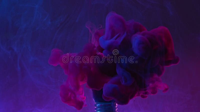 ζωγραφική μίξη νερό φάντασμα μπλε ροζ λάμπα ατμού
